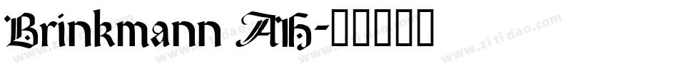 Brinkmann AH字体转换